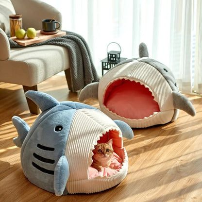 Luxury Plush Shark Pet Bed